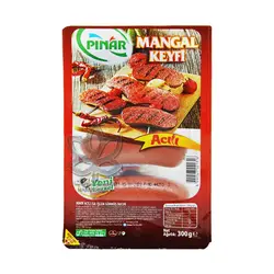 سوجوک کبابی بوقلمون چیلی ( تند ) ۳۰۰ گرم پینار - pinar