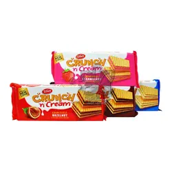 ویفر کرم توت فرنگی ۱۵۰ گرم کرانچ تیفانی - tiffany