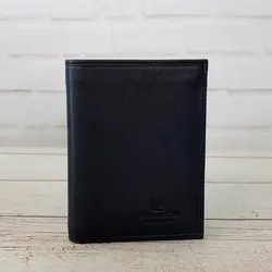 کیف پول جیبی مردانه چرم طبیعی Pierre Cardin کد p02 (مشکی)