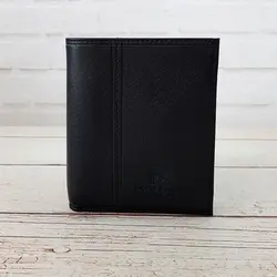 کیف پول جیبی مردانه چرم طبیعی Pierre Cardin کد p01 (مشکی)