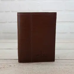 کیف پول جیبی مردانه چرم طبیعی Pierre Cardin کد p01 (قهوه ای)