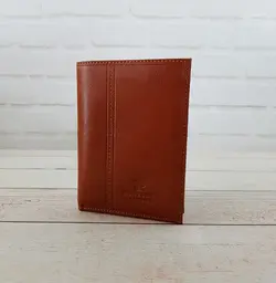 کیف پول جیبی مردانه چرم طبیعی Pierre Cardin کد p01 (عسلی)