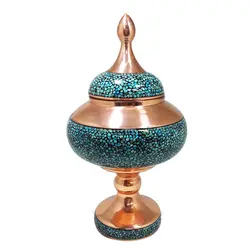 شکلات خوری فیروزه کوب پایه دار 20 سانتیمتر