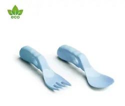 ست قاشق چنگال بامبو (گیاهی) هروبیلیتی رنگ آبی herobility