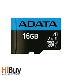 کارت حافظه microSDHC ای دیتا مدل Premier V10 A1 کلاس 10 استاندارد UHS-I سرعت 100MBps ظرفیت 16 گیگابایت