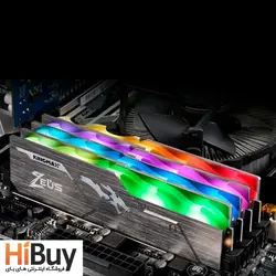 رم دسکتاپ DDR4 دو کاناله 3200 مگاهرتز CL16 کینگ مکس مدل Zeus Dragon RGB ظرفیت 32 گیگابایت