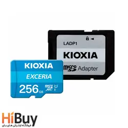 کارت حافظه‌ microSDHC کیوکسیا مدل EXCERIA کلاس 10 استاندارد UHS-I U1 سرعت 100MBps ظرفیت 256 گیگابایت به همراه آداپتور SD - فروشگاه اینترنتی های بای | HiBuy