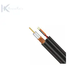 کابل تمام مس ترکیبی بغل برق RG59 با مغزی 0/6 | 100 متری درجه 1