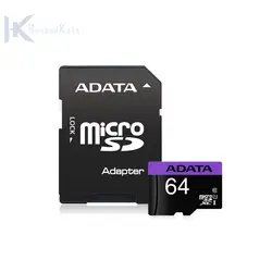 کارت حافظه microSDXC ای دیتا Premier | مدل UHS-I کلاس 10 استاندارد سرعت 80MBps ظرفیت 64 گیگابایت ADATA