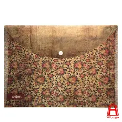 پوشه چاپی دکمه دار کلاسیک کلیپس