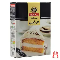 پودر کیک نارگیلی جعبه مقوایی زر ماکارون 500 گرمی
