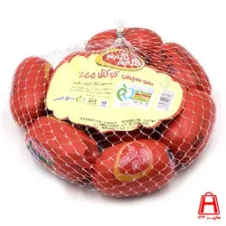 سوسیس کوکتل 55% گوشت توری شام شام 500گرمی