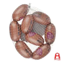 سوسیس کوکتل دودی 55% گوشت توری شام شام 500گرمی