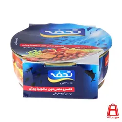 تن ماهی با لوبیا کاوردار تحفه 230 گرمی