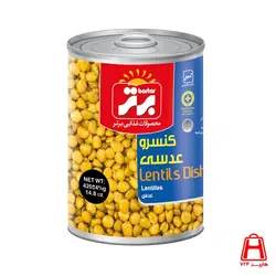 کنسرو عدسی 420 گرمی برتر