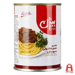 کنسرو مایه ماکارونی با سویا و قارچ 380 گرمی بیژن