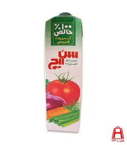 آبمیوه سبزی جات طبیعی بدون شکر یک لیتری سن ایچ