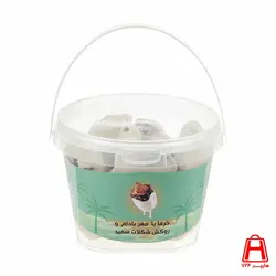 خرما با مغز بادام و روکش شکلات سفید 350 گرمی