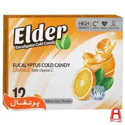 آبنبات اكالیپتوس با طعم پرتقال جعبه مقوایی الدر 12 عددی