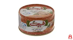 کنسرو ماهی تون در روغن 180 گرمی با لوبیا چیتی طبیعت