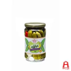 خیار شیشه سرکه ای پامچال 680 گرمی