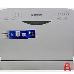 ظرفشویی رومیزی 6 نفره سیلور زیرووات مدل ZDCFS6