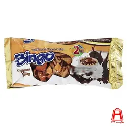 کیک دوقلو وانیل کاکائوبا مغزی کاپوچینو 70گرمی بینگو
