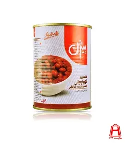 کنسرو لوبیا چیتی با سس گوجه فرنگی 380گرمی بیژن