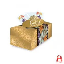 دستمال کاغذی گلدار نقره ای و طلایی گلریز 300 برگی