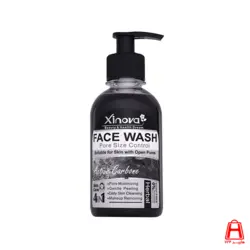 ژل شستشوی صورت کنترل کننده منافذ حاوی زغال فعال xinova 250ml