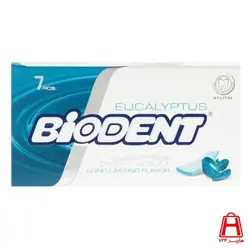 آدامس مینی استیک بدون شکر با طعم اکالیپتوس بایودنت 7عددی