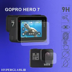 GoPro Hero 7 گلس محافظ صفحه نمایش و لنز گوپرو هیرو 7