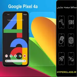 گلس محافظ صفحه نمایش نانو بلک اورجینال گوشی گوگل پیکسل Google Pixel 4 A