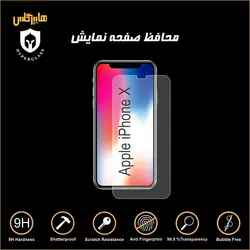گلس محافظ صفحه نمایش نانو بلک اورجینال گوشی اپل Apple iphone x