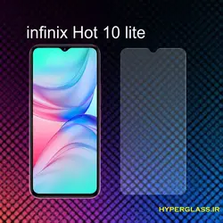 گلس محافظ صفحه نمایش نانو بلک اورجینال گوشی اینفینیکس Infinix Hot 10 lite