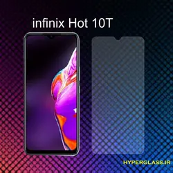 گلس محافظ صفحه نمایش نانو بلک اورجینال گوشی اینفینیکس Infinix Hot 10T