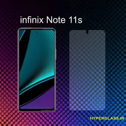 گلس محافظ صفحه نمایش نانو بلک اورجینال گوشی اینفینیکس Infinix Note 11 s