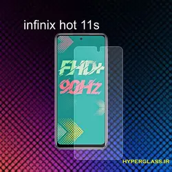گلس محافظ صفحه نمایش نانو بلک اورجینال گوشی اینفینیکس Infinix Hot 11s