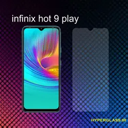 گلس محافظ صفحه نمایش نانو بلک اورجینال گوشی اینفینیکس Infinix Hot 9 play