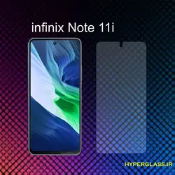 گلس محافظ صفحه نمایش نانو بلک اورجینال گوشی اینفینیکس Infinix Note 11 i