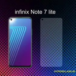 گلس محافظ صفحه نمایش نانو بلک اورجینال گوشی اینفینیکس Infinix Note 7 lite