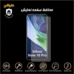 گلس محافظ صفحه نمایش نانو بلک اورجینال گوشی اینفینیکس Infinix Note 10 Pro