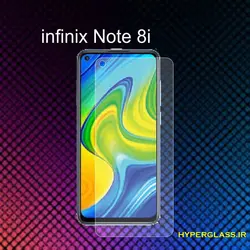 گلس محافظ صفحه نمایش نانو بلک اورجینال گوشی اینفینیکس Infinix Note 8 i