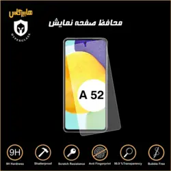 گلس محافظ صفحه نمایش نانو بلک اورجینال گوشی سامسونگ Samsung A52