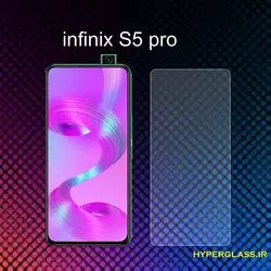 گلس محافظ صفحه نمایش نانو بلک اورجینال گوشی اینفینیکس Infinix S5 pro
