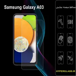 گلس محافظ صفحه نمایش نانو بلک اورجینال گوشی سامسونگ Samsung A03