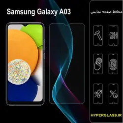 گلس محافظ صفحه نمایش نانو بلک اورجینال گوشی سامسونگ Samsung A03