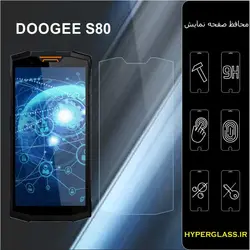 گلس محافظ صفحه نمایش نانو بلک اورجینال گوشی دوجی DOOGEE S80