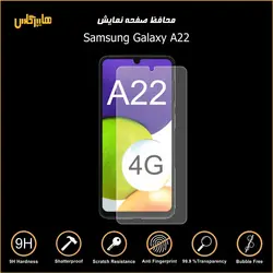 گلس محافظ صفحه نمایش نانو بلک اورجینال گوشی سامسونگ Samsung A 22