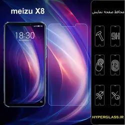 گلس محافظ صفحه نمایش نانو بلک اورجینال گوشی میزو Meizu X8